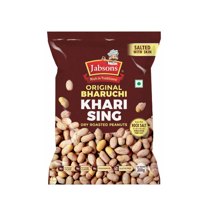 Khari Sing Peanuts with skin 200g Jabsons