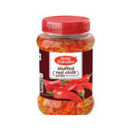 Stuffed Red Chilli Pickle 350g Ram Bandhu