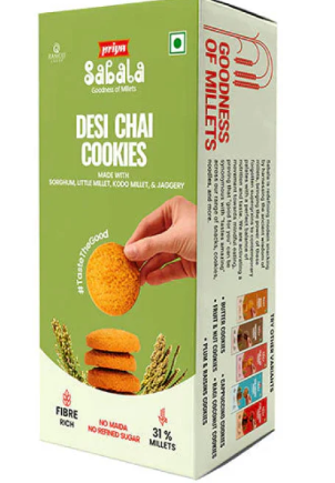 Desi Chai Millet Cookies 90gm Priya