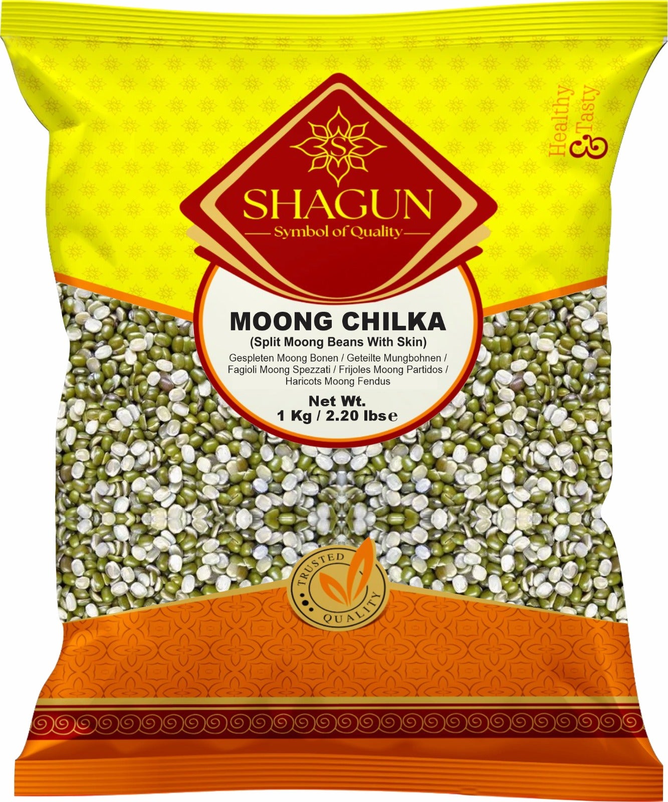 Moong/Mung Dal Chilka 1Kg Shagun