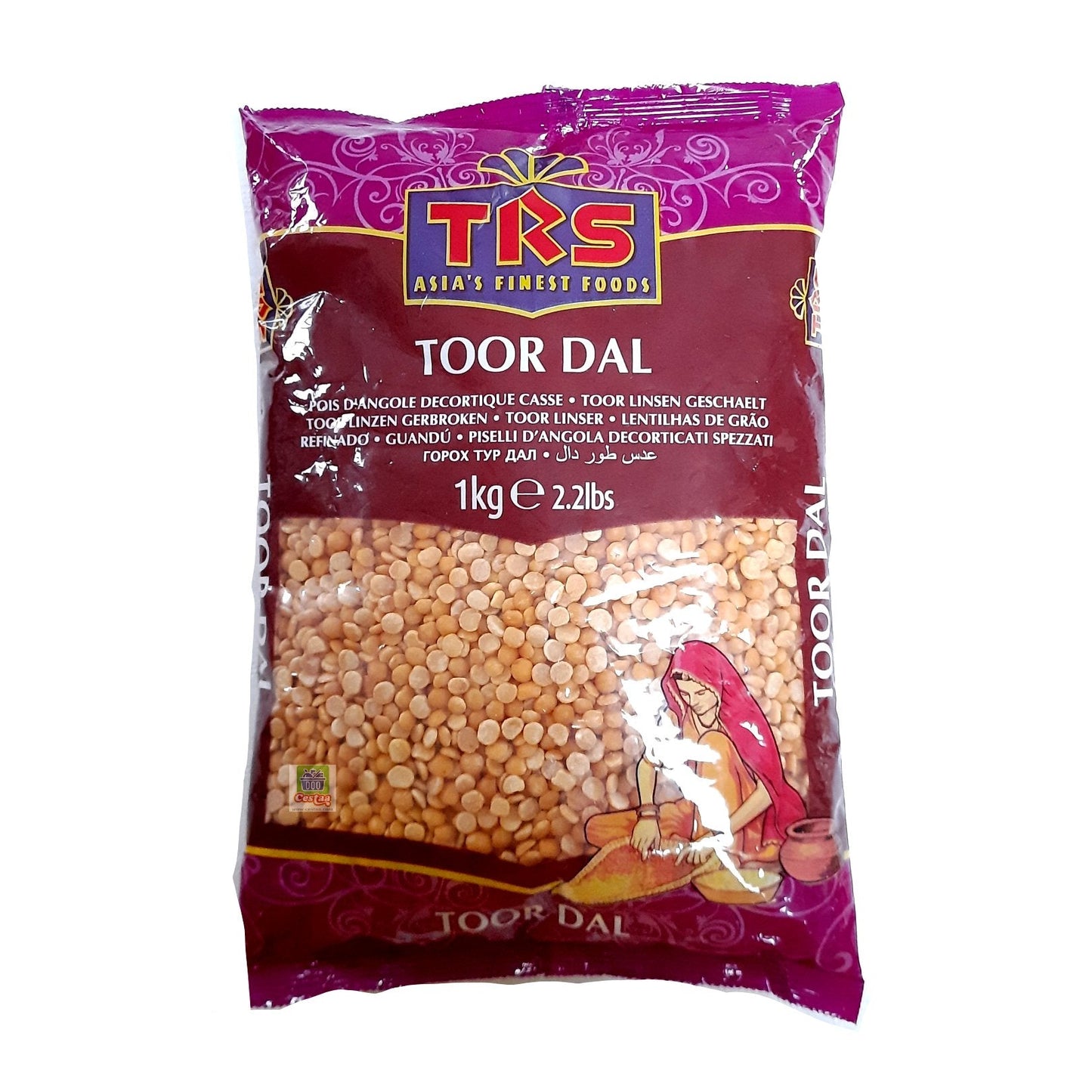 TRS Toor Dal Plain 1Kg - Cestaa Retail