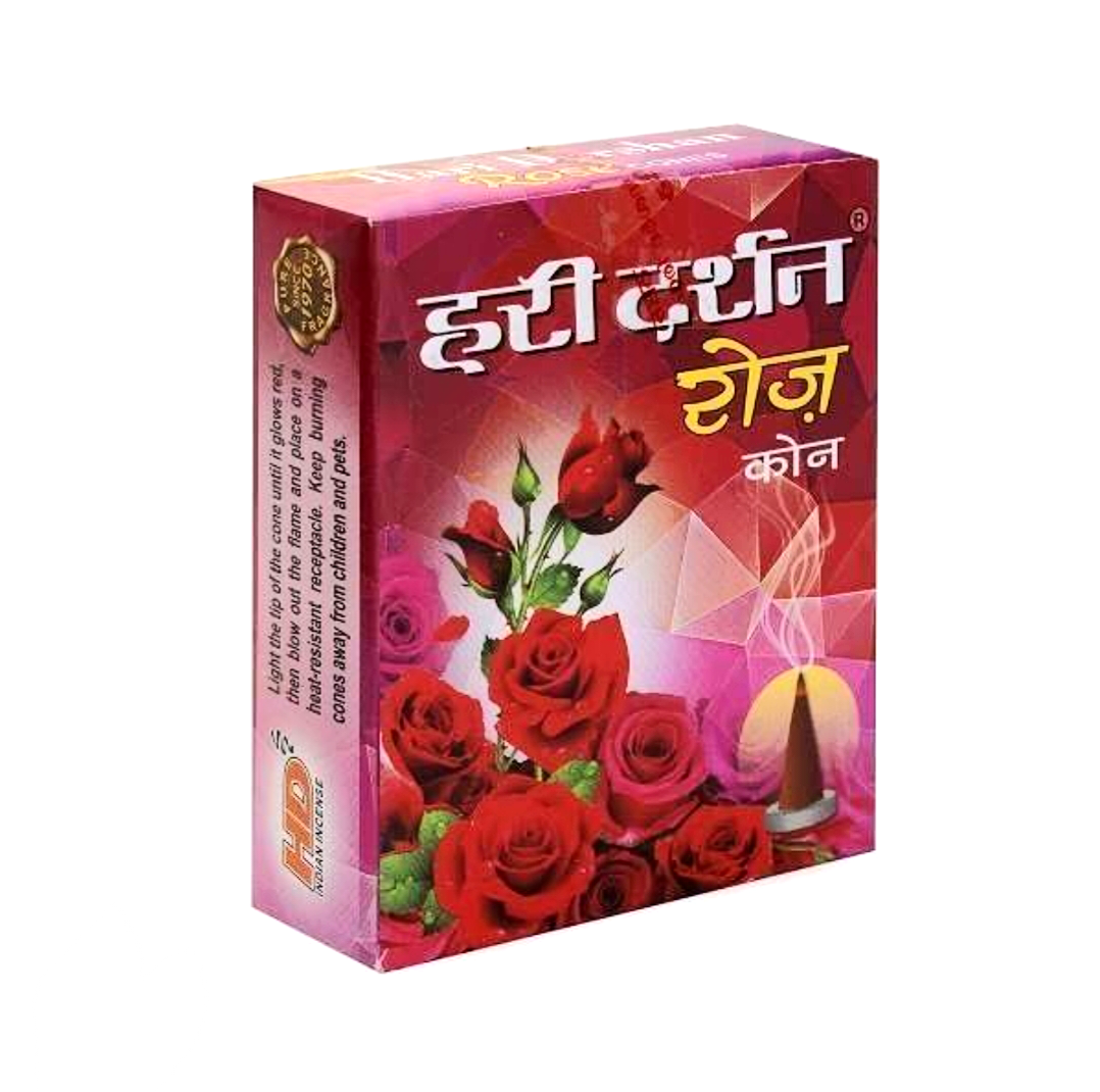 Haridarshan Rose Cones (12 cone)