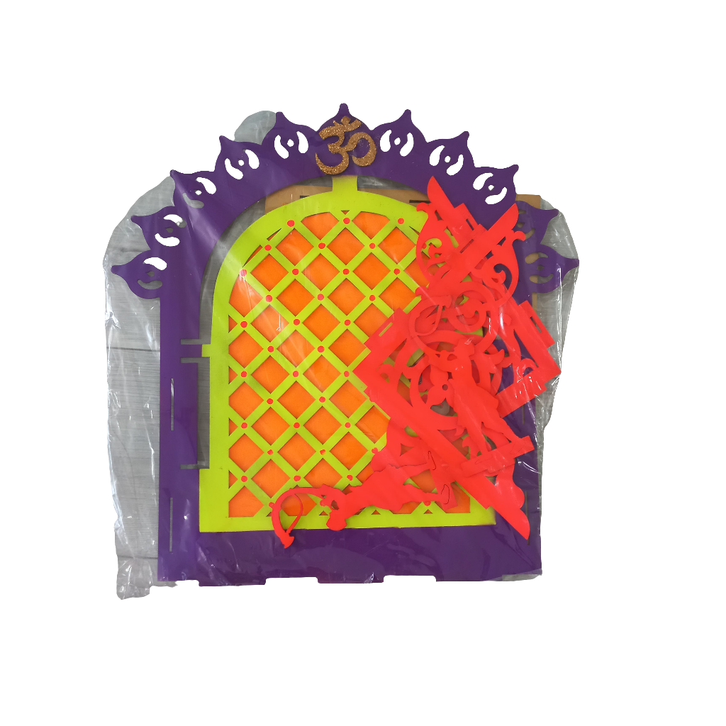 Ganpati Wooden Decorative Foldable Makhar /Mandir