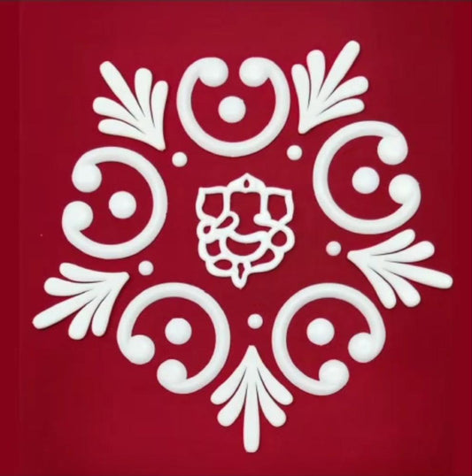Acrylic Sanskar Bharti Rangoli Set Ganpati
