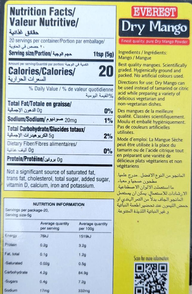 EVEREST Amchur Powder 100g - Cestaa Retail