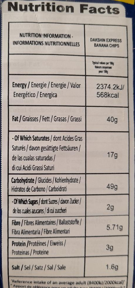 Haldiram's Dakshin Express Banana Chips 180g - Cestaa Retail