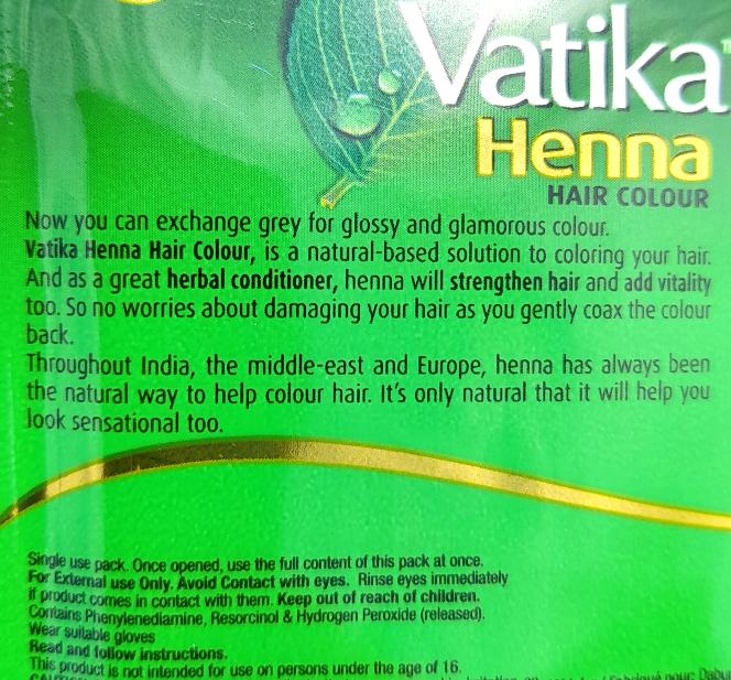 Vatika Henna Hair Color - Dark Brown 60g