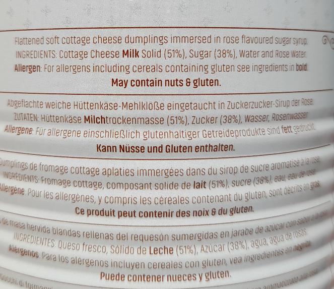 Haldiram Rasmalai Tin 1Kg - Cestaa Retail