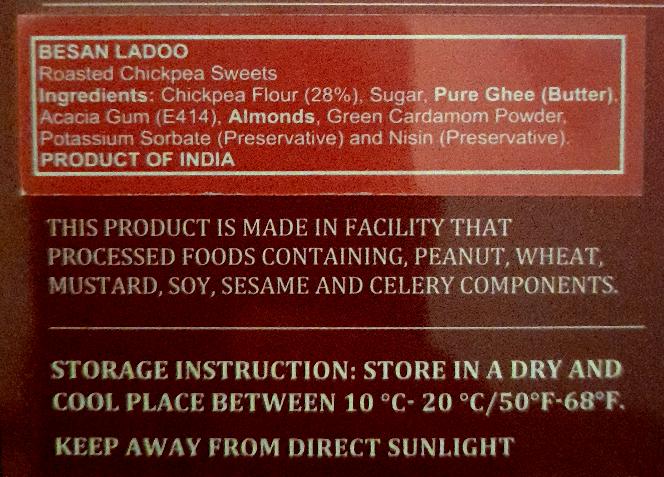 Haldiram Besan Ladoo 400g