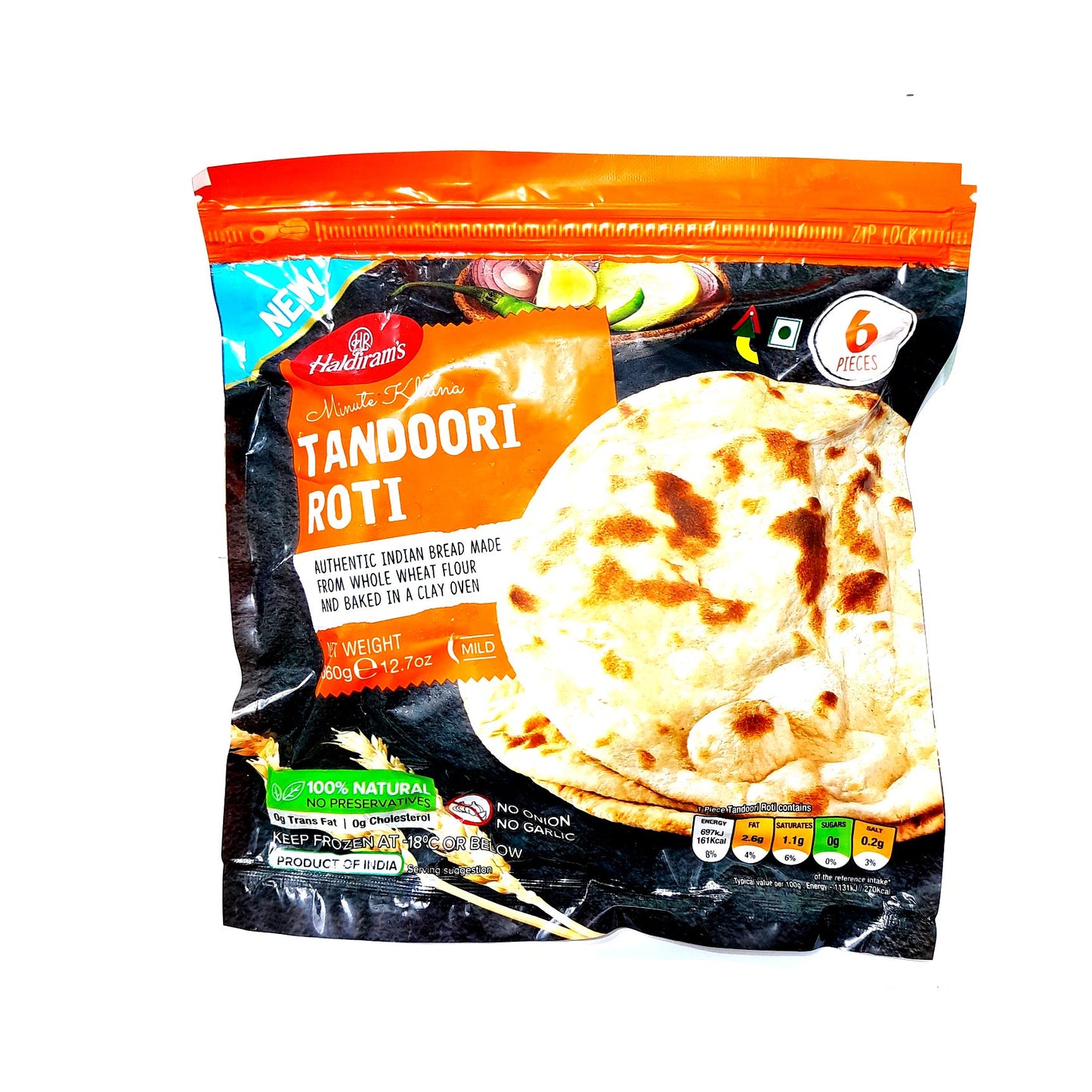 Frozen: Haldiram Tandoori Roti 360g