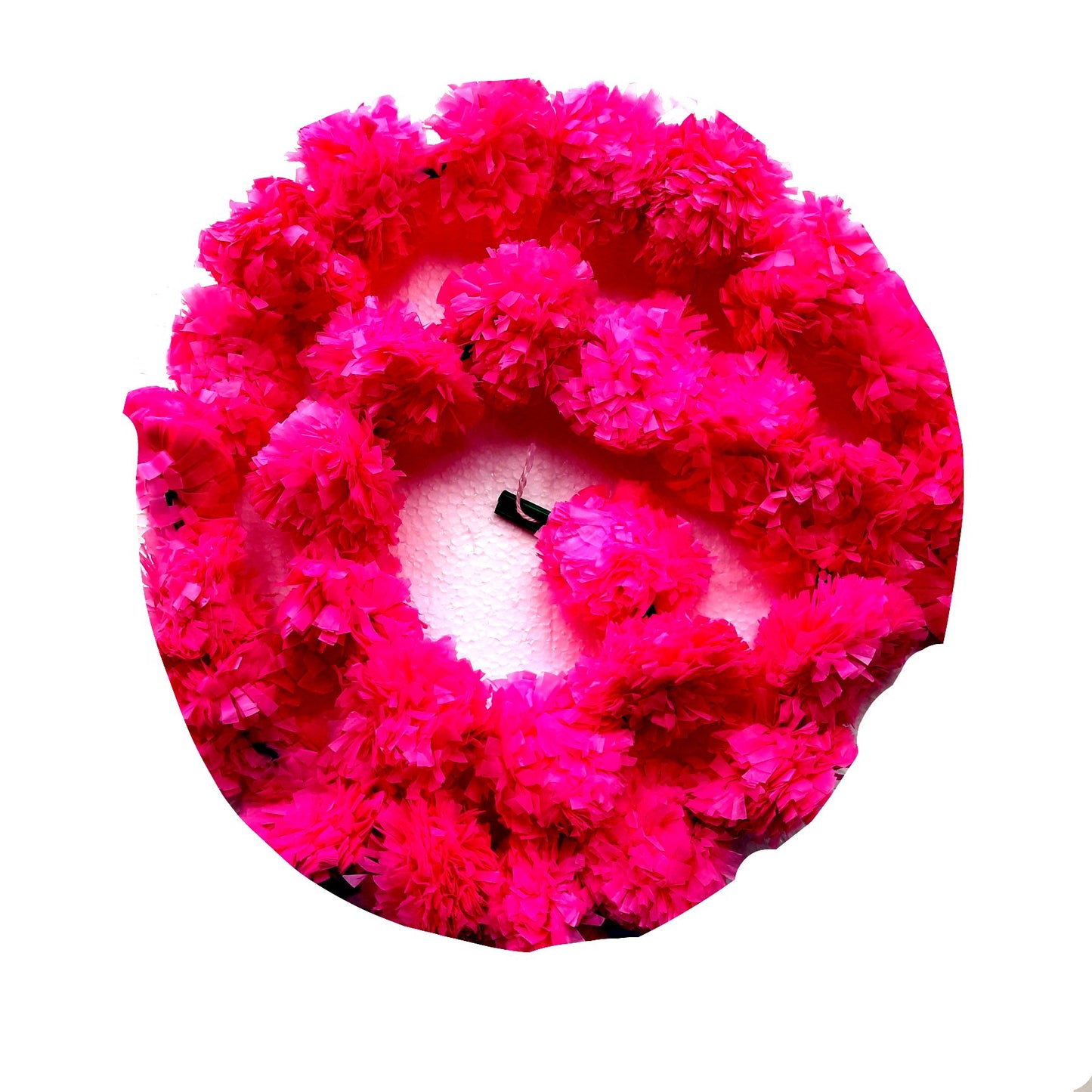 Artificial marigold flower string:  Red