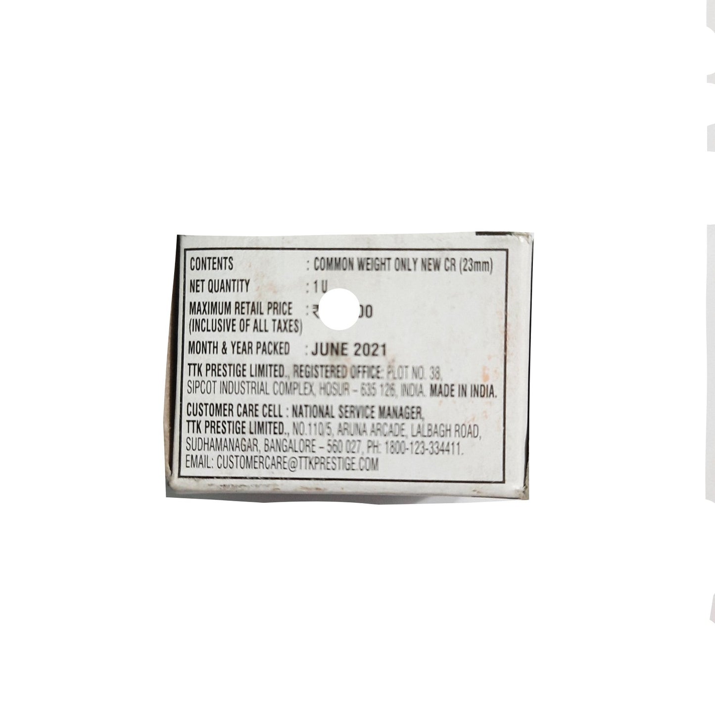 Prestige Popular Cooker Whistle