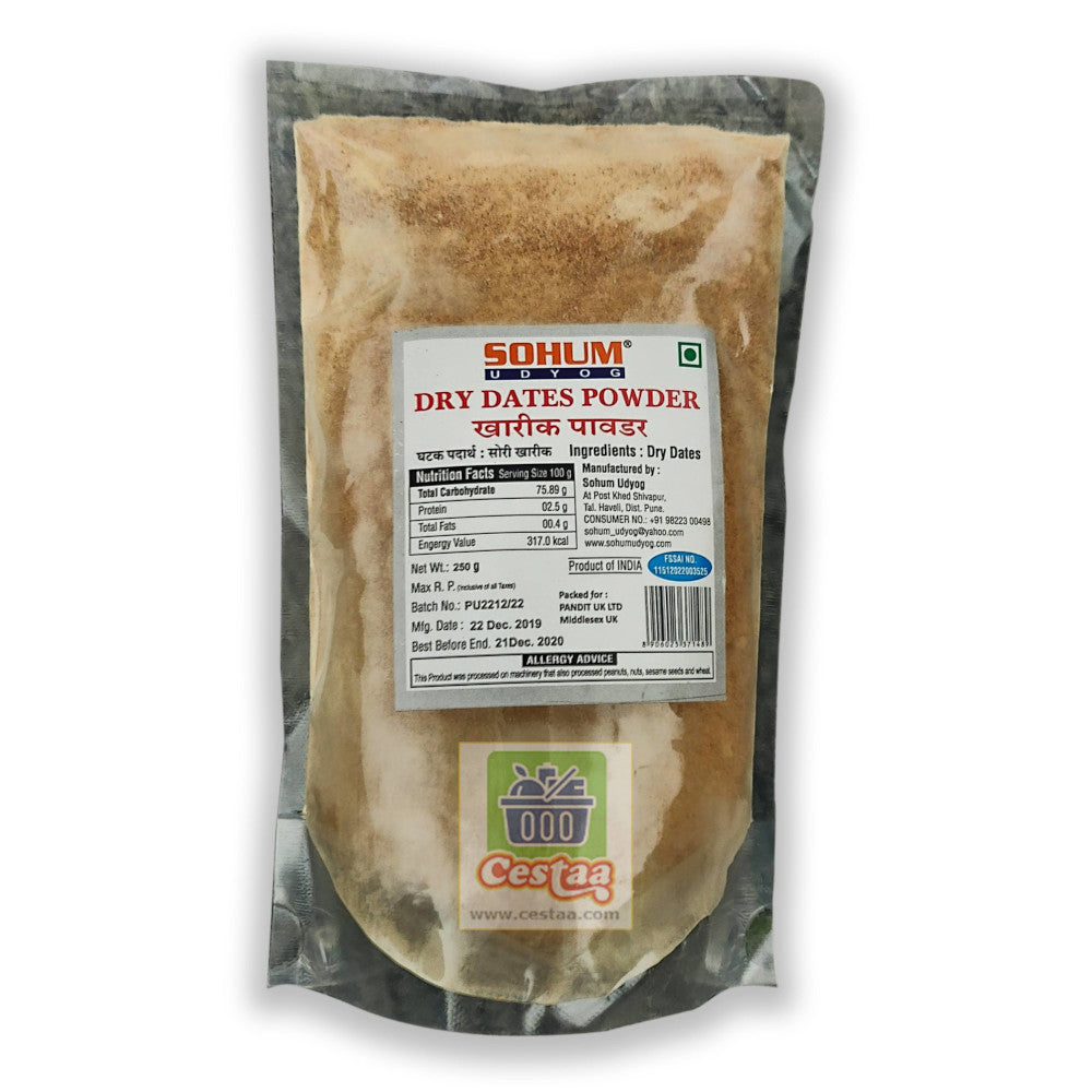 Sohum Dry Dates powder 250g Cestaa Ireland Online Grocery Dublin