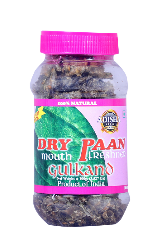 Adisha Dry Paan: Gulkand (Jar)100g