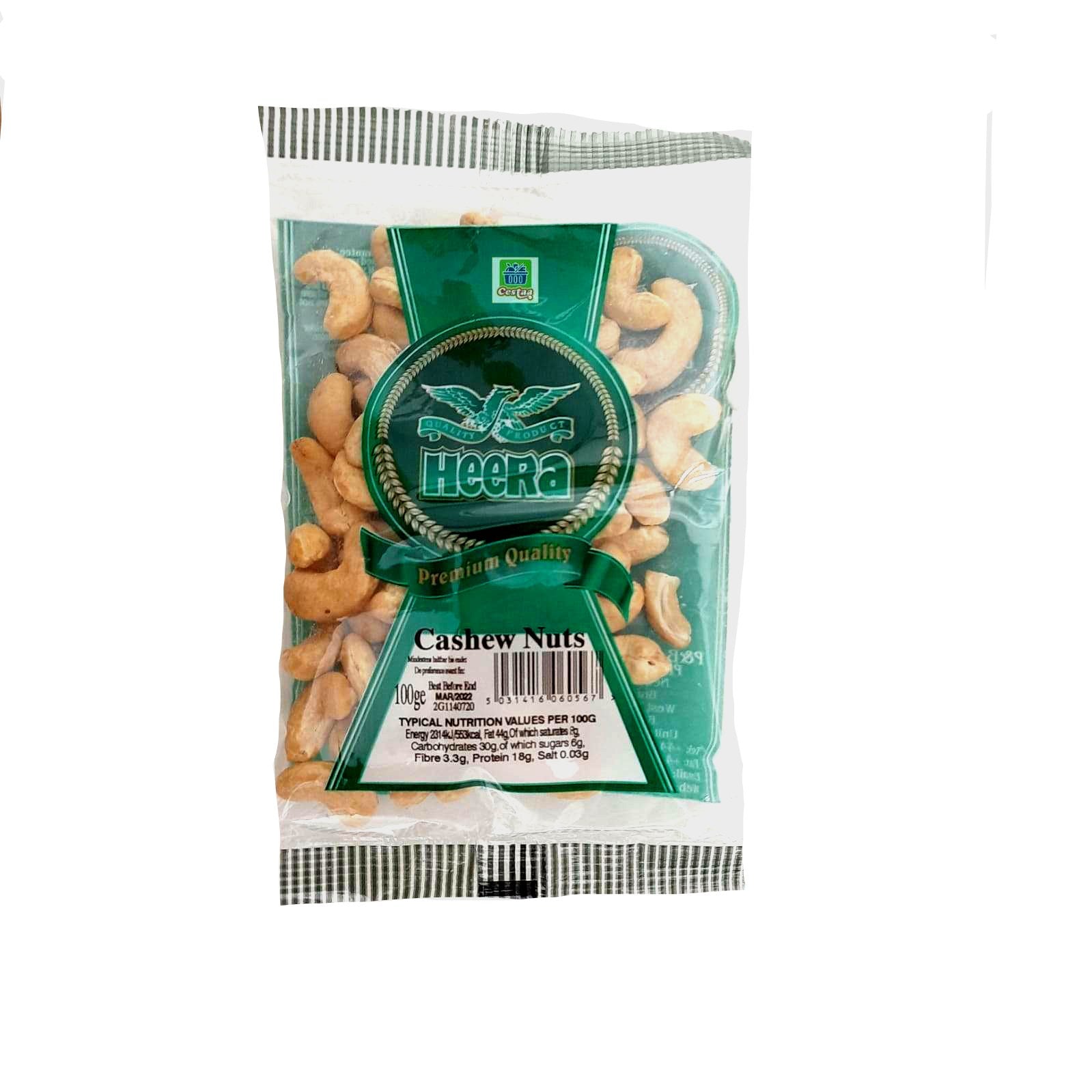 Heera Cashewnuts 100g - Cestaa Retail