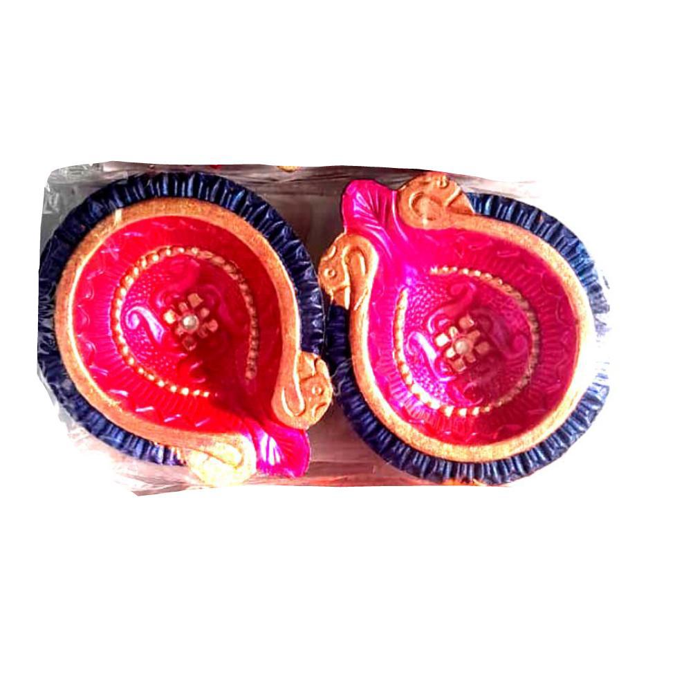 Decorative Panti / Clay diya set (2's)
