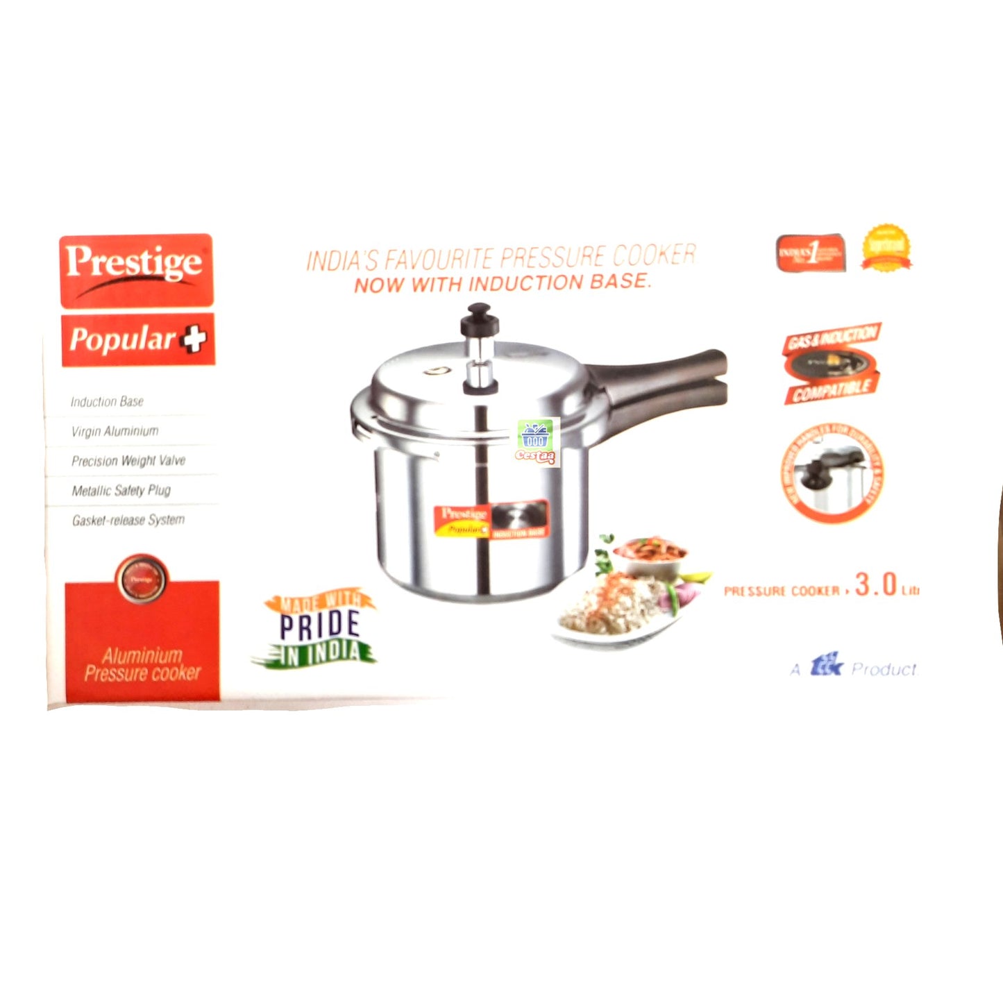 Prestige PRESSURE COOKER 2L  (Induction base)