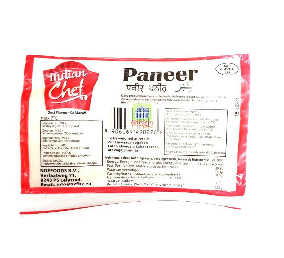 Indian Chef Paneer (Soft Cheese)