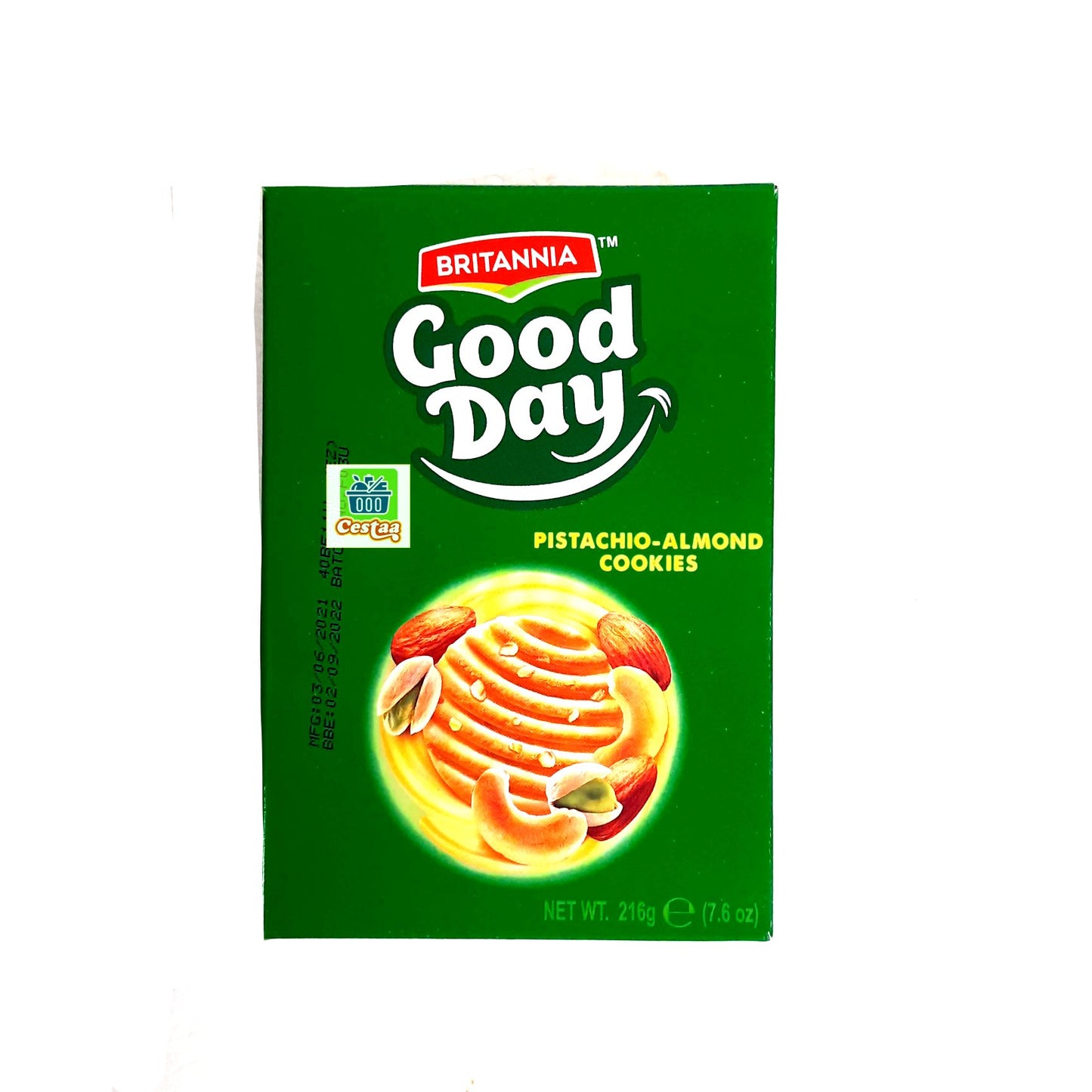 Britannia Good Day Pista & Almond Cookies 216g