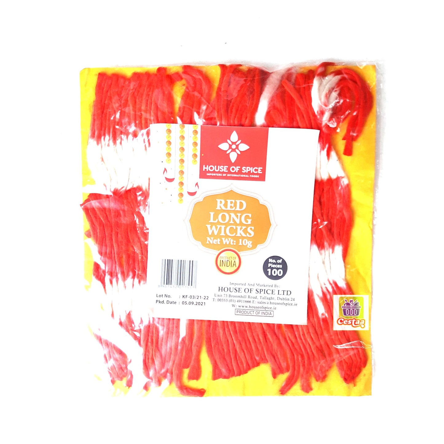 Red Cotton wicks for oil lamp