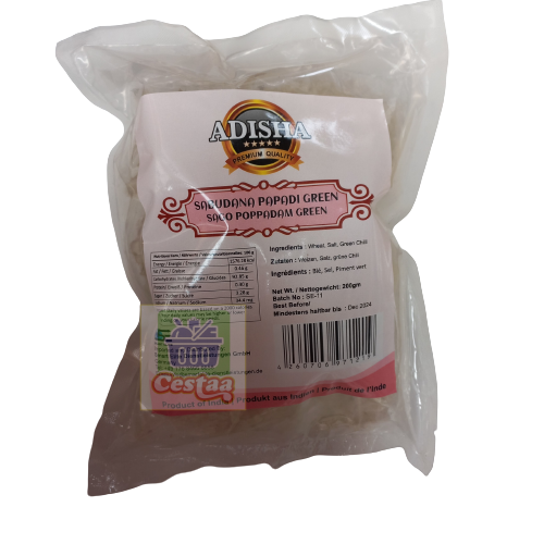 Adisha Sabudana/Sago Papadi with Chilli 200g