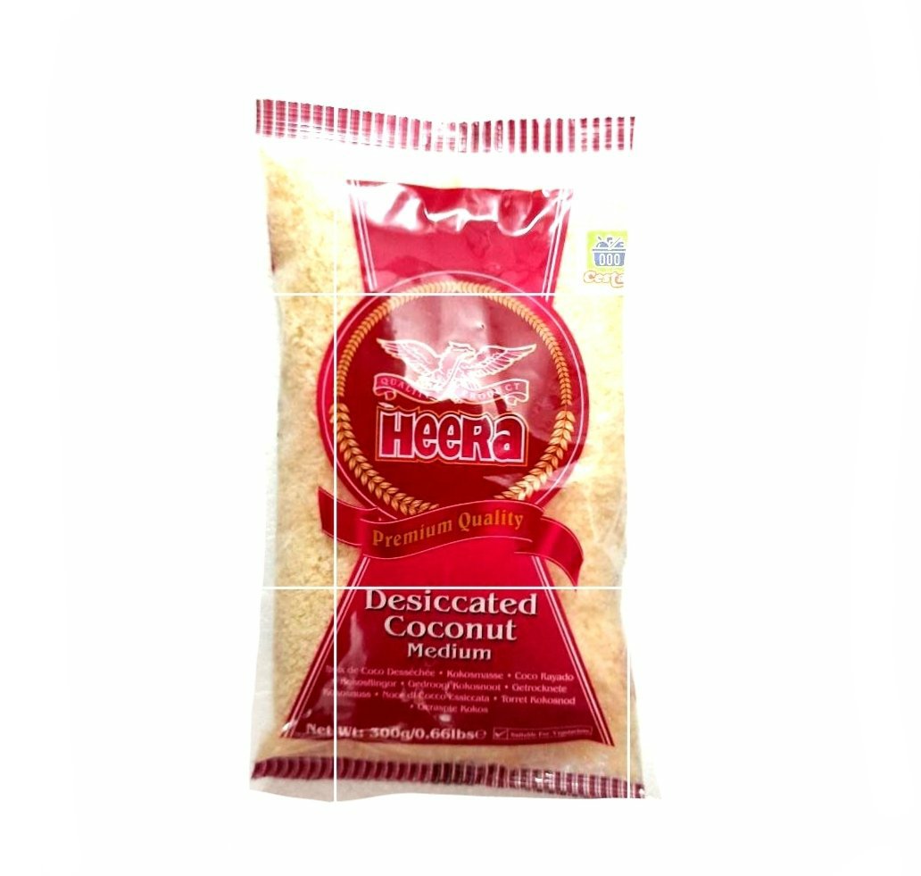 Heera Coconut Desiccated Medium 300g - Cestaa Retail