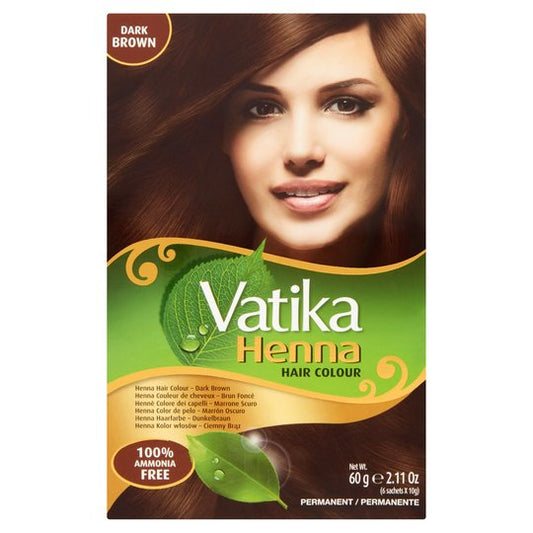 Vatika Henna Hair Color - Dark Brown 10g Cestaa Ireland