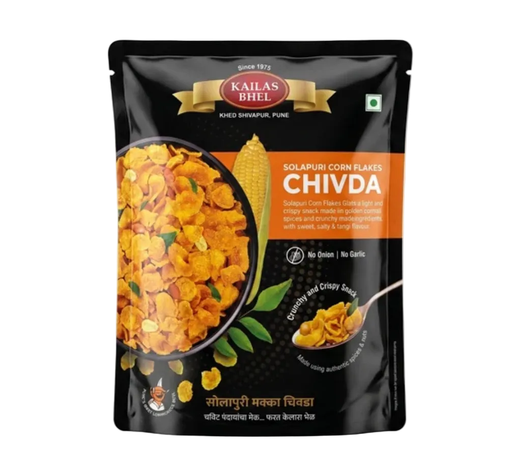 Solapuri Cornflakes Chivda 200g Kailas Bhel