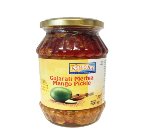 Gujarati Methia Mango Pickle 500g Ashoka