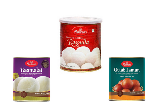 Any 2 Tinned sweets Haldiram