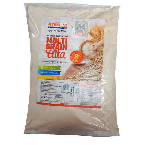 10Kg wheat Flour/Atta (100% Quality) Multigrain Sohum
