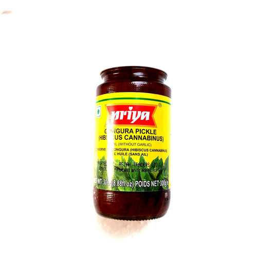 Priya Gongura Pickle 300g - Cestaa Retail