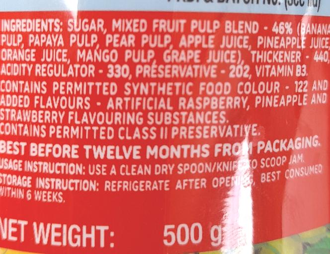 KISSAN Mixed Fruit Jam 500g - Cestaa Retail