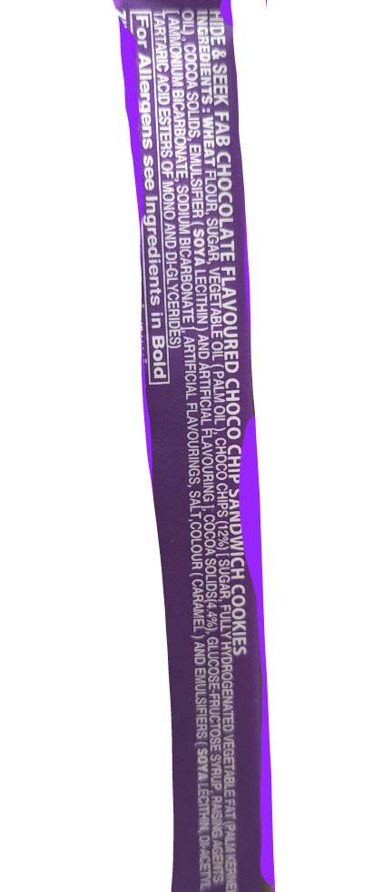 Parle Hide & Seek Fab Chocolate Cream  Biscuit 112g