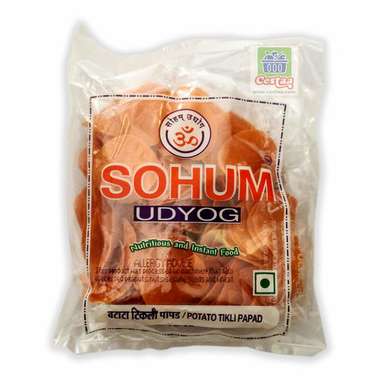 Sohum Potato Papad Red Chilli / chilly 100g Cestaa Retail Ireland Online Grocery Store Dublin