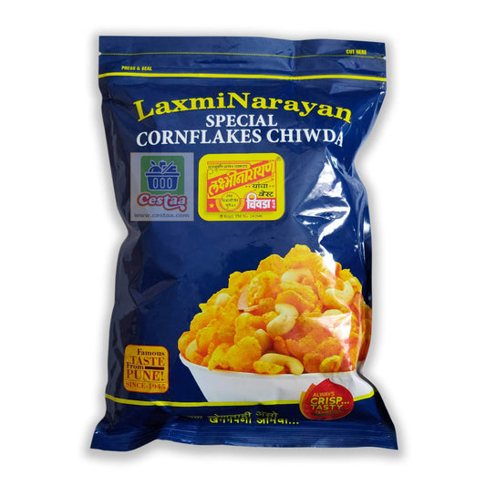 LaxmiNarayan Cornflakes Chiwda or Chivda or Chiwada Cestaa Ireland Online Grocery Dublin