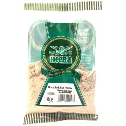 Heera Black Rock Salt Powder 100gm - Cestaa Retail