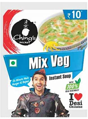 B1G1 Free Chings Mixed Veg soup 55g