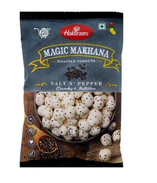 Haldiram Roasted Makhana Salted and pepper 30g