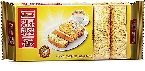 Eggless Cake Rusks 550g Britannia