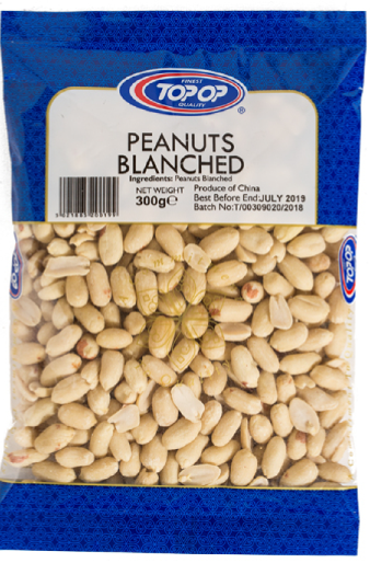 Topop Blanched Peanuts 375gm