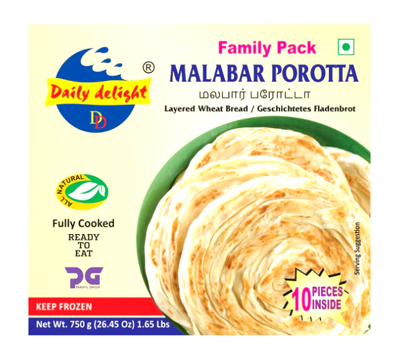 Daily Delight Daily Delight Malabar Porotta 750g