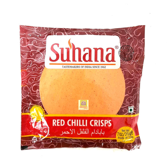 Suhana Red Chilli papad 200g - Cestaa Retail
