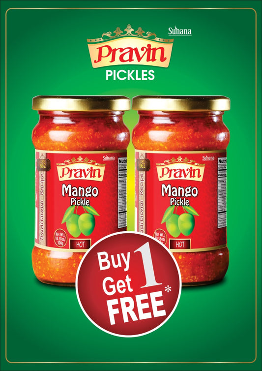 Pravin Mango Pickle 300g: Buy 1 Get 1 Free - Cestaa Retail