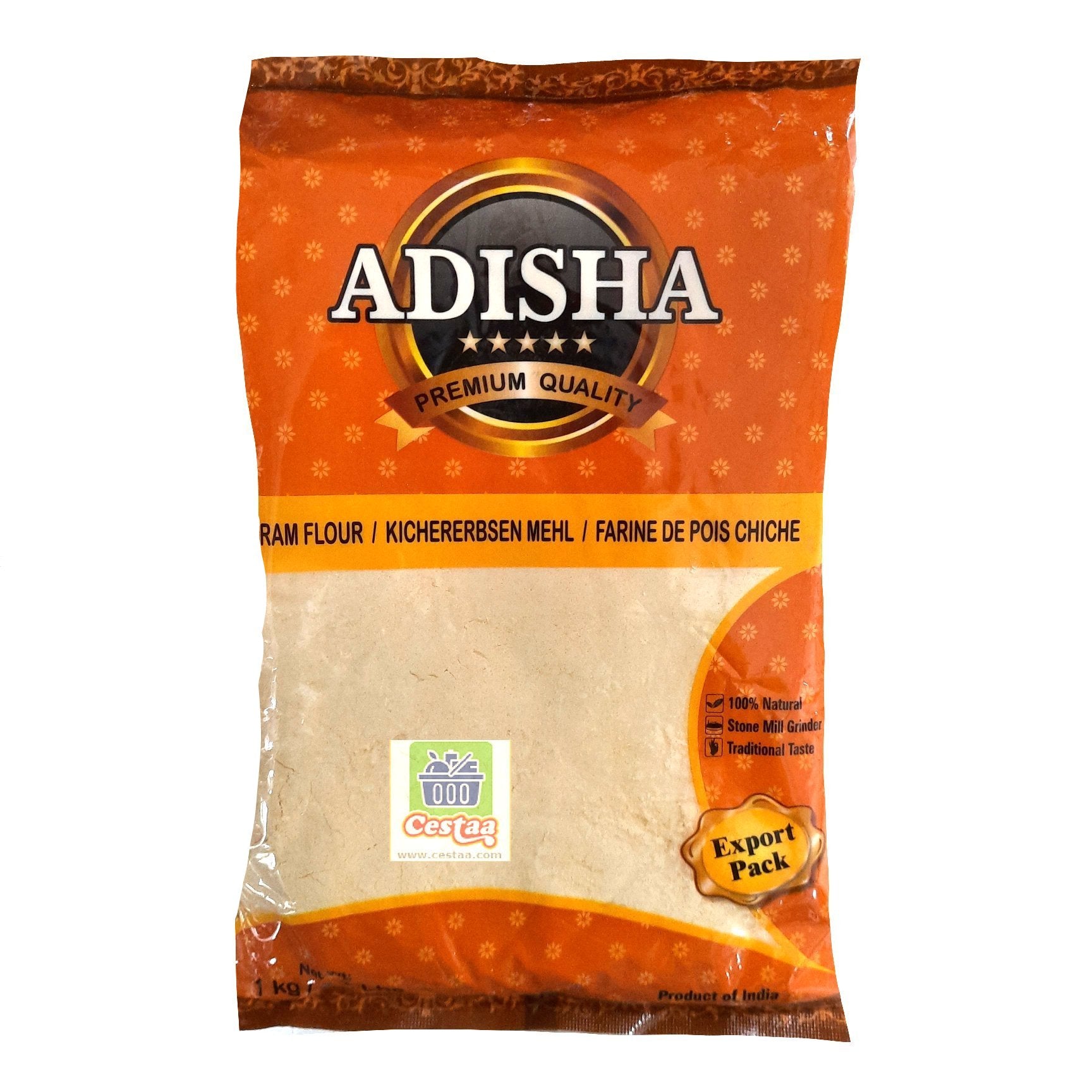 Adisha Premium quality Gram Flour (Besan) 1kg - Cestaa Retail