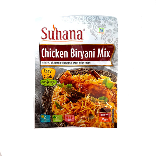 Suhana Chicken Biryani Mix 50g - Cestaa Retail