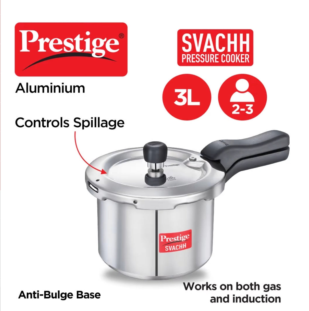 Prestige Svachh PRESSURE COOKER 3L  (Induction base)