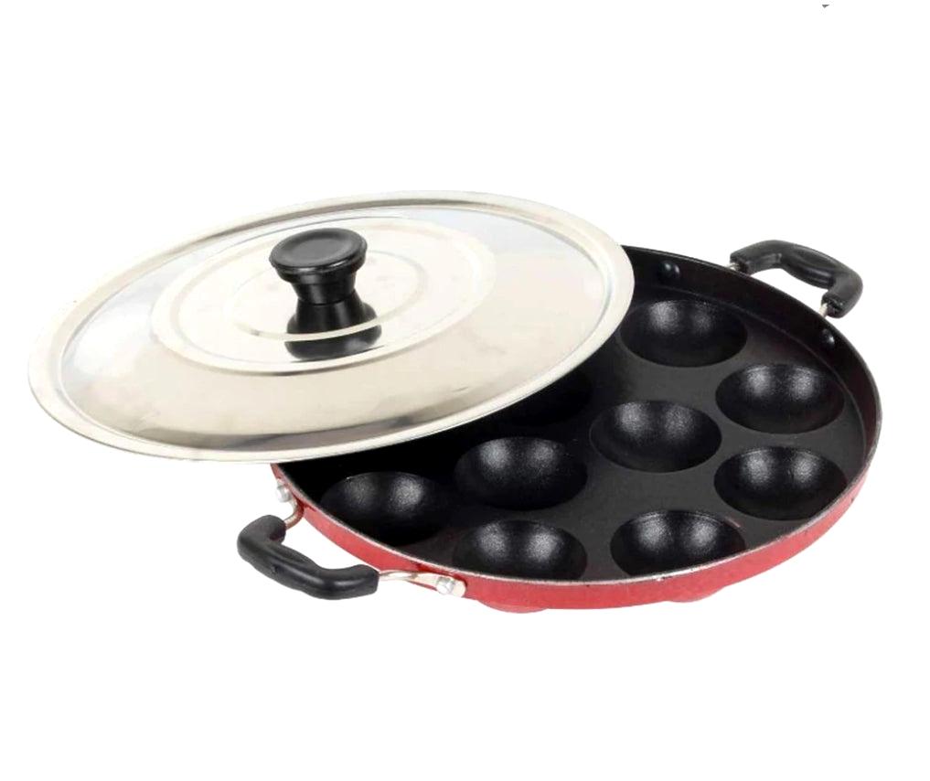 Non stick Appam Patra/Maker with lid
